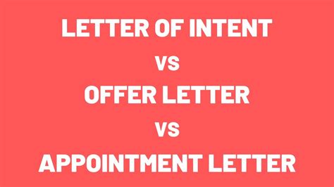 difference between loi and offer letter|letter of intent vs offer.